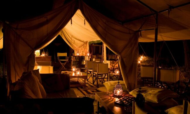 hébergement safari afrique tente